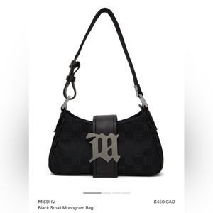 MISBHV - Black Small Monogram Bag
